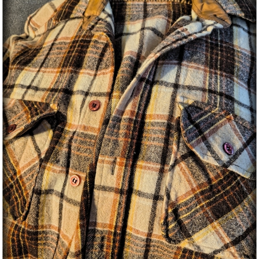 Vintage Plaid Casual Button Down Shirt